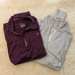 Old Navy Athletic Quarter Zip Tops Shirts - Small